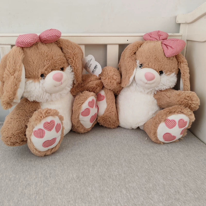 Original DORE Cute Pink Bear Rabbit Plush Doll Comforting Droppy Rabbit Plush Toy Sleeping Gift