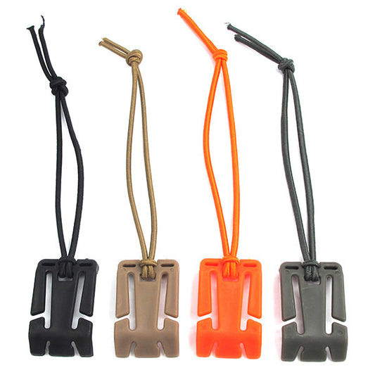 Outdoor camping bungee cord hook square buckle multi-function webbing fixing buckle black storage webbing clip