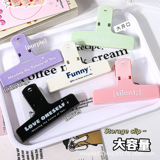 Magnetic handbook clips, stationery, high-value small clips, stationery, magnetic strong clips, creative clips, office supplies, documents, bills, book clips, large dovetail clips, folders, color long tail clips