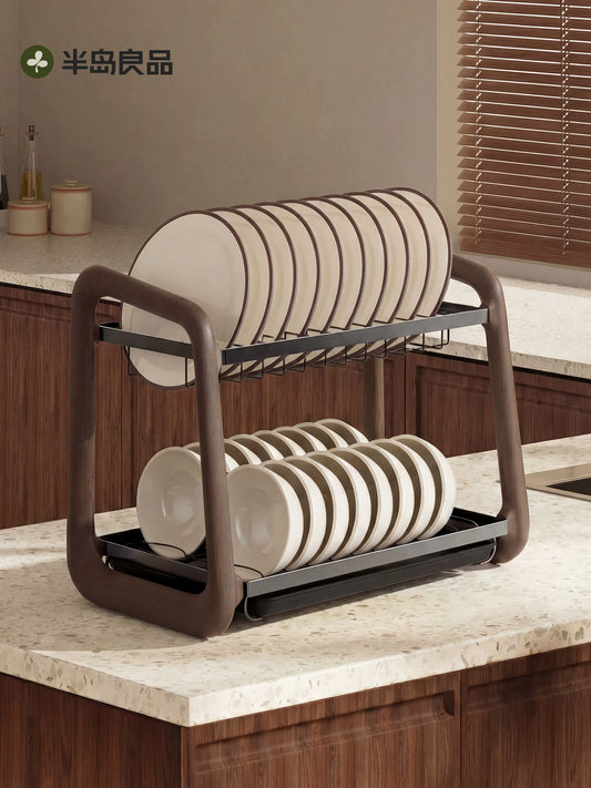 Cabinet Home Kitchen Countertop Bowl Multi-layer Dish Drainage Rack 2026 New Dish Storage Shelf Y