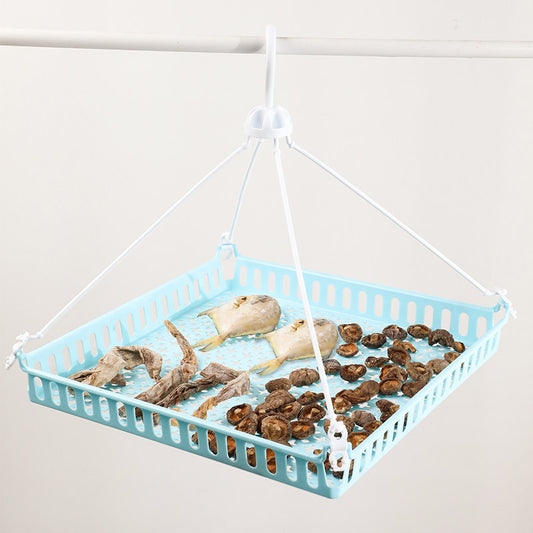 Square geometric hollow drying basket, anti-deformation tiling drying basket, household drying socks and sweaters, special drying rack
