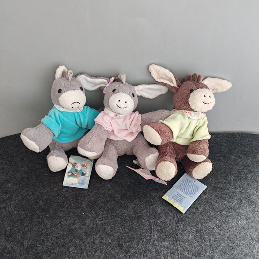 Foreign trade tail single Sidanle cute little donkey baby soothing doll rattle small grab piece plush doll toy