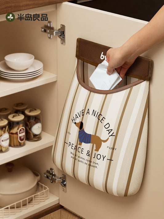 Garbage bag storage artifact wall-mounted kitchen large capacity storage convenient for shopping, plastic bag bag put net pocket hanging bag