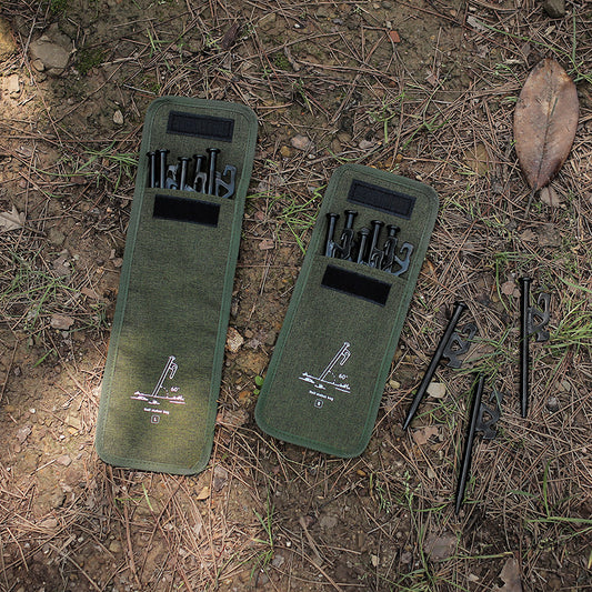 Outdoor Ground Peg Bag Multifunctional Ground Nail Storage Bag Large Accessories Storage Bag Camping Oxford Cloth Camping Tool Bag