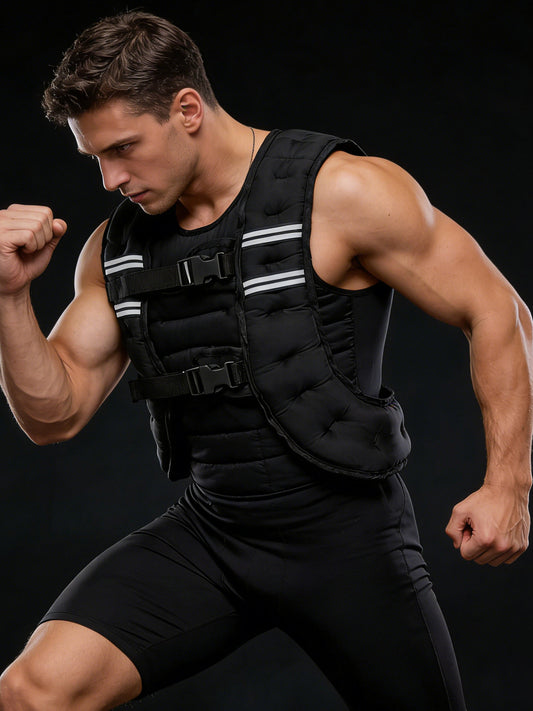 Weight vest, running training equipment, fitness leggings, adjustable full invisible vest, weighted sandbag clothing