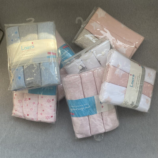 Baby slap nap towel German tail single baby burp shoulder pad spitting milk towel saliva towel newborn soft scarf 3 pieces