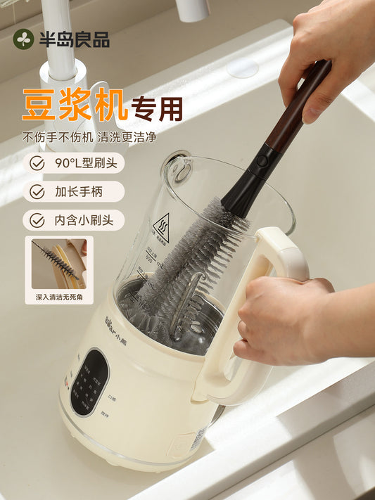 Soy milk machine, juicer, brush, cup washing, artifact long handle, multi-functional, non-dead end, special cleaning brush