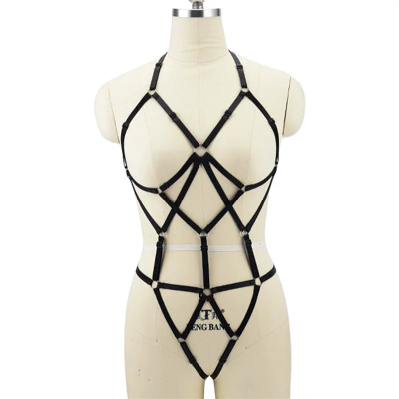 Fashion, foreign trade, European and American sexy temptation, provocation, elastic corset, strap-on, flirting, sexy, sexy, exposing female breasts, one-piece clothes