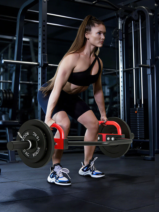 Hexagonal barbell bar, ring barbell rack, Olympic bar, squat, hard bar pull, gym farmer, walking, professional commercial equipment