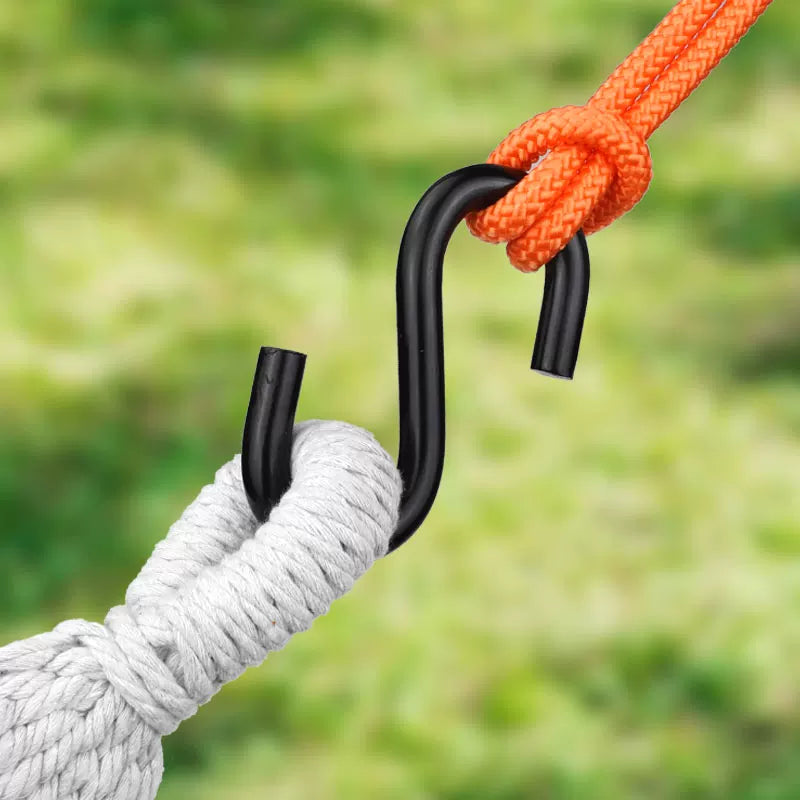 Large S hook for camping hammock Picnic accessories Indoor sling chair hanging shaker hook Load-bearing hook