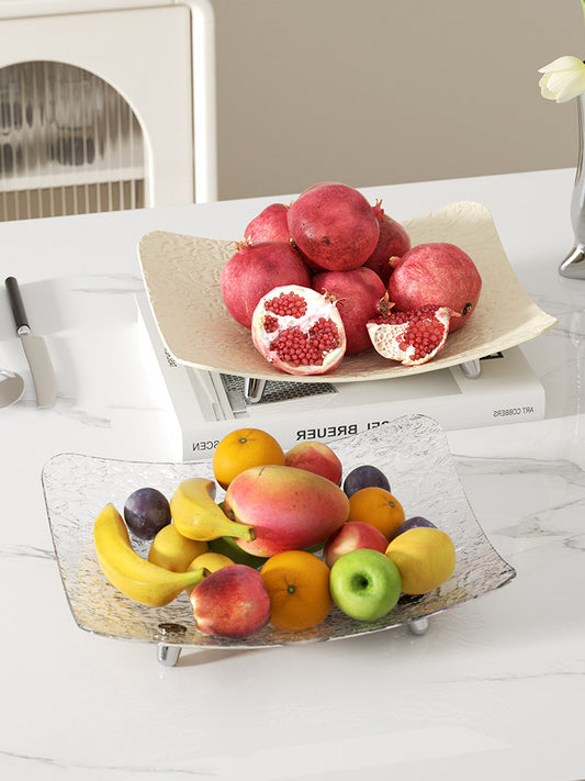 Fruit plate, living room, home coffee table, fruit plate, light luxury high-end, 2023 new housewarming, new home, candy and snack plate Y