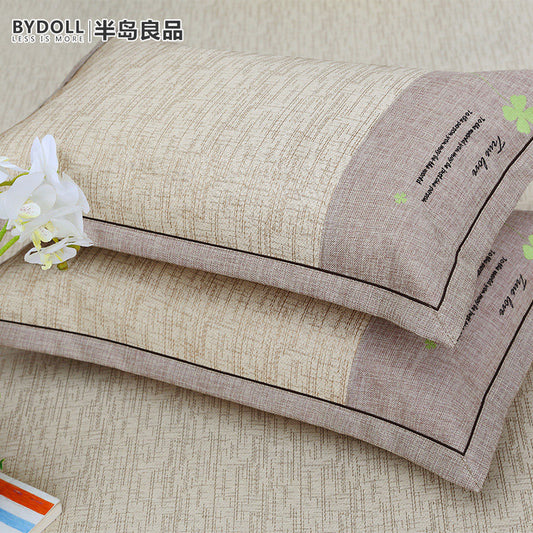 Peninsula good quality ice silk summer cool pillowcase single double pillowcase pillow mat mat bamboo mat straw pillow core set