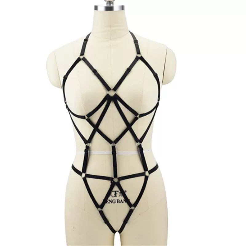 Fashion, foreign trade, European and American sexy temptation, provocation, elastic corset, strap-on, flirting, sexy, sexy, exposing female breasts, one-piece clothes