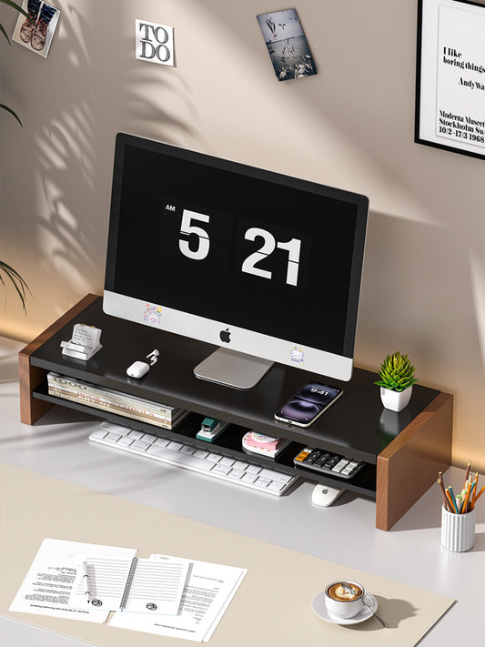Computer elevated display bracket pad high base desktop bracket desktop storage shelf desk rack