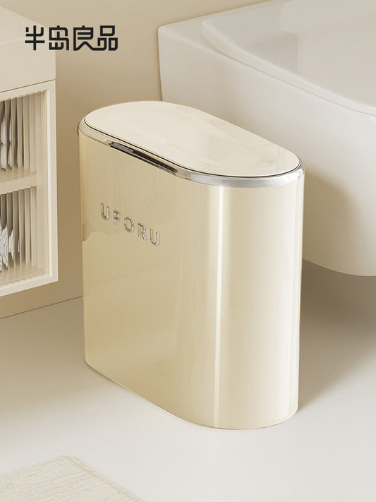 Bathroom trash can 2025 new household high-value large-capacity slit-in toilet toilet toilet paper basket Y
