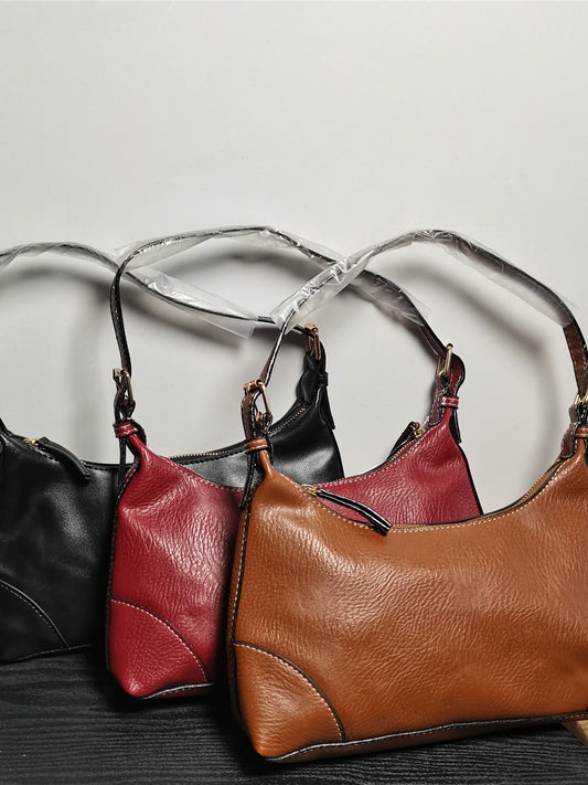 Foreign trade export to Spain single slight flaw tail clearance armpit bag women's 2025 new shoulder bag soft leather texture bag
