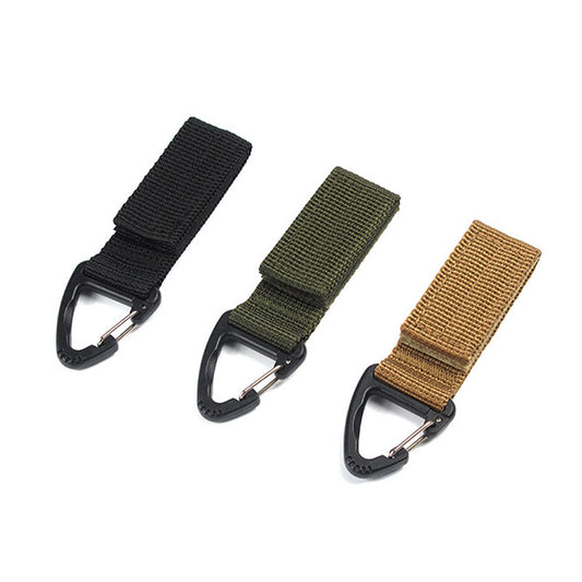 Small Island Mountain Outdoor Tactical Nylon Quick Hook Keychain Backpack Molle Web Buckle Elastic Buckle Belt Buckle