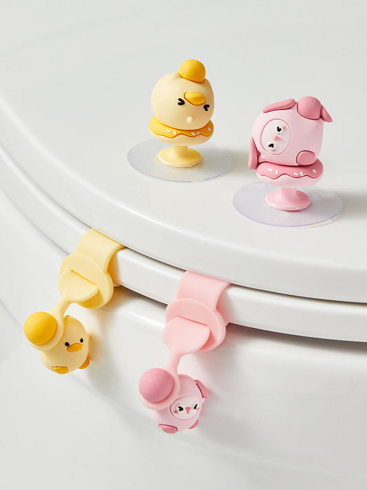 Toilet lid lifter, creative toilet seat handle, anti-dirt handle, toilet toilet, flip cover, toilet lid artifact