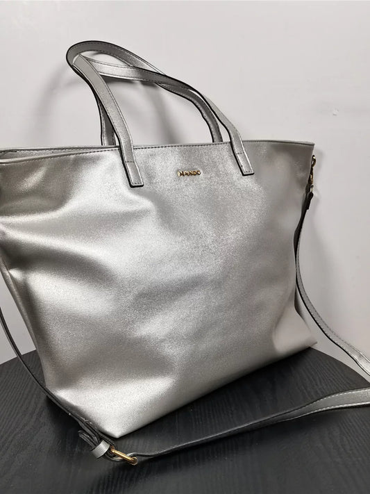 Silver bag crossbody sense of luxury super large capacity tote bag shoulder bag female niche design foreign trade inventory clearance