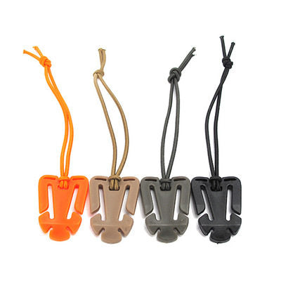 With elastic cord buckle, triangle buckle, MOLLE system, webbing, finishing fastener, reel clip, storage webbing clip