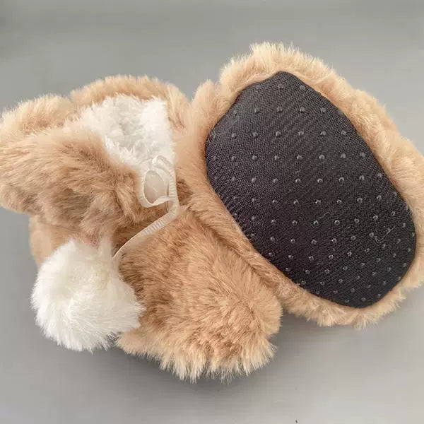 Foreign trade original order winter fleece to keep warm 0-6 months infant toddler shoes soft sole thickened cotton shoes wool shoes