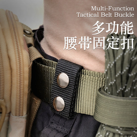 Outdoor camping tactical belt buckle fixed buckle ring duty equipment webbing nylon meson snap buckle quad buckle