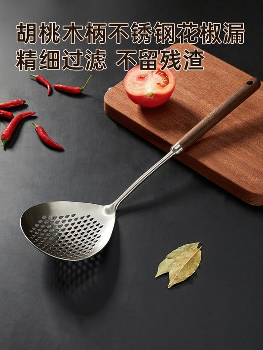 304 rust steel large colander kitchen household cold shrimp special fried food filter extra-large hot pot colander spoon