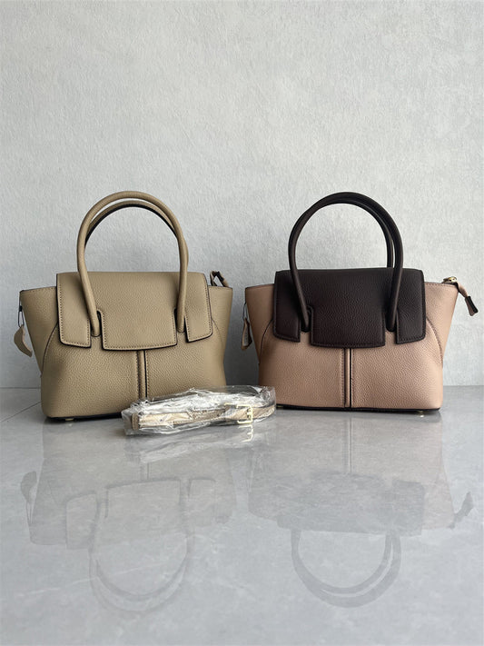 South Korea foreign trade tail goods high-quality top layer cowhide wing bag fashionable and versatile durable hand-to-shoulder crossbody bag for women