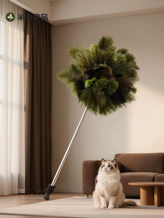 Ostrich feather electrostatic dust duster retractable and extended cleaning roof ceiling duster household feather duster