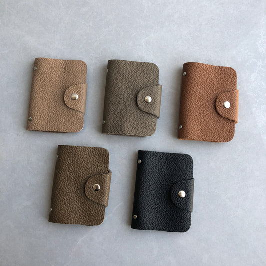 Genuine leather card bag first layer cowhide large-capacity women's card holder texture is simple men's ID storage bag bank card holder
