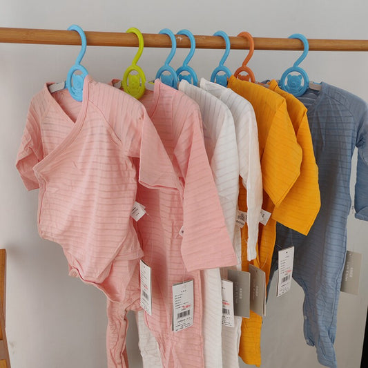Fabric kitchen baby spring and autumn one-piece spring and summer long sleeve clothes men and women baby crawling clothes freshman clothes thin style