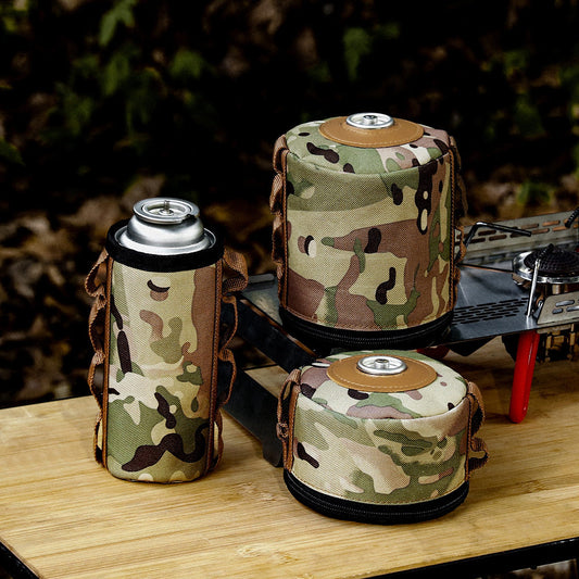 Outdoor camping, mini gas tank cover, protective cover, thermal insulation cover, anti-fall picnic accessories, multi-specification gas tank storage bag