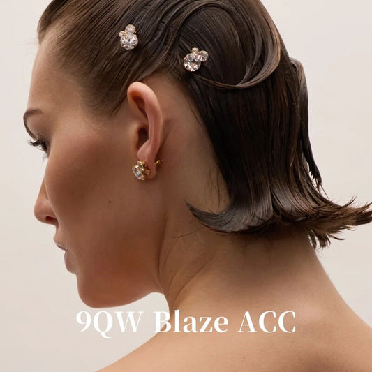 European and American ins style simple niche hairpin crystal inlaid hair accessories high-end sense of versatility atmospheric hair tie hair hairpin headdress