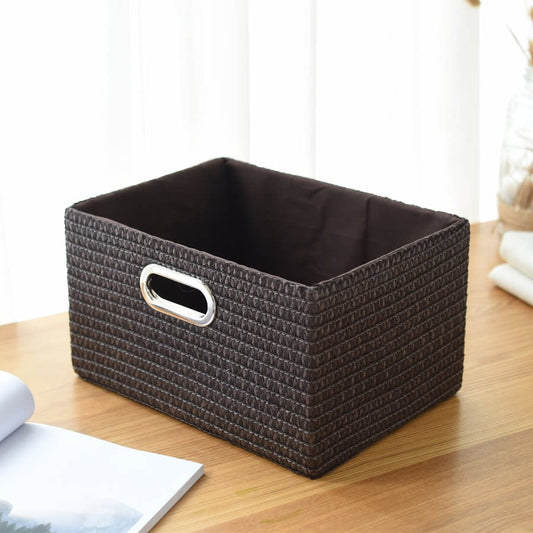 Japanese-style storage box, storage box, tabletop snack box, miscellaneous organiser, wardrobe, drawer, household woven storage basket