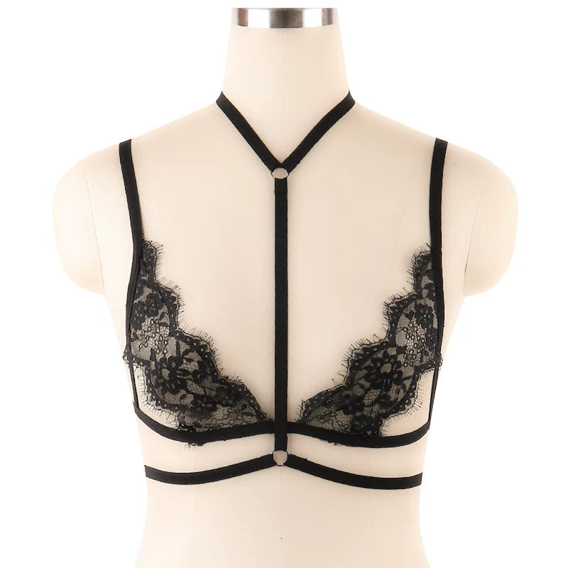 Sexy hot temptation thin lace see-through exciting erotic European and American fashion new hollow erotic foreign trade underwear girl