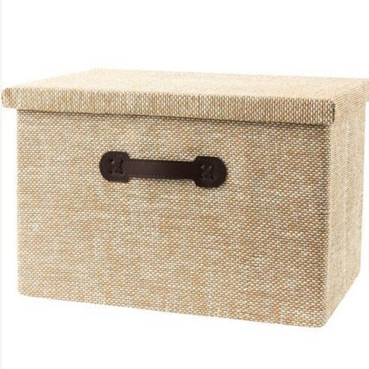 Thickened folding storage box with cover household dormitory clothing box storage box storage box storage basket sundries sorting box
