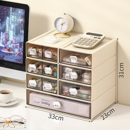 Desktop storage box, drawer-type sundries, shelves, office desks, dormitory organizers, artifacts, multi-functional storage boxes