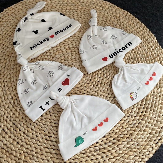 Tail order, spring and autumn, new baby fetal hats, four seasons, men's and women's baby supplies, accessories, pimple hats, small tire hats, 0-1 years old