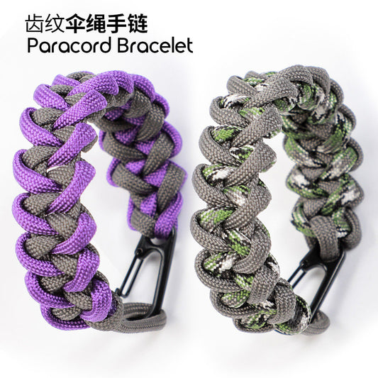 Outdoor hook multi-functional paracord bracelet field bracelet outdoor mountaineering and camping equipment woven bracelet
