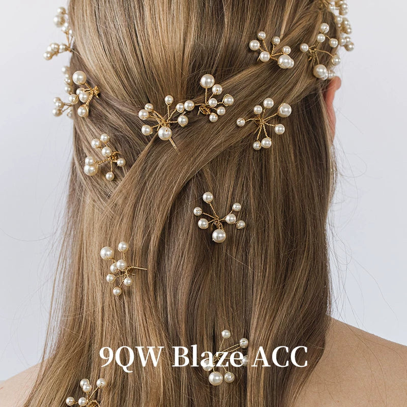 New French Wedding Hair Accessories Elegant and Stylish Three-Piece Detail Pearl Hairpin Women's Fashion Centipede Braid Small Hairpin