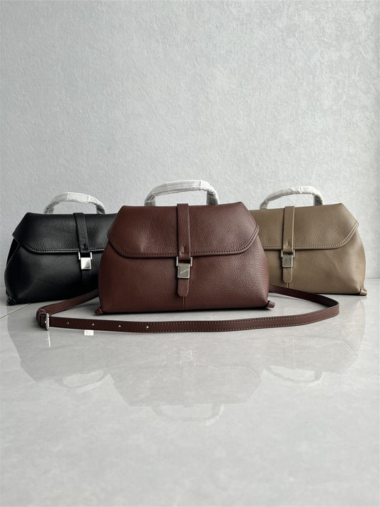 2025 new retro messenger bag genuine leather natural head layer cowhide temperament versatile hand-to-shoulder crossbody women's bag