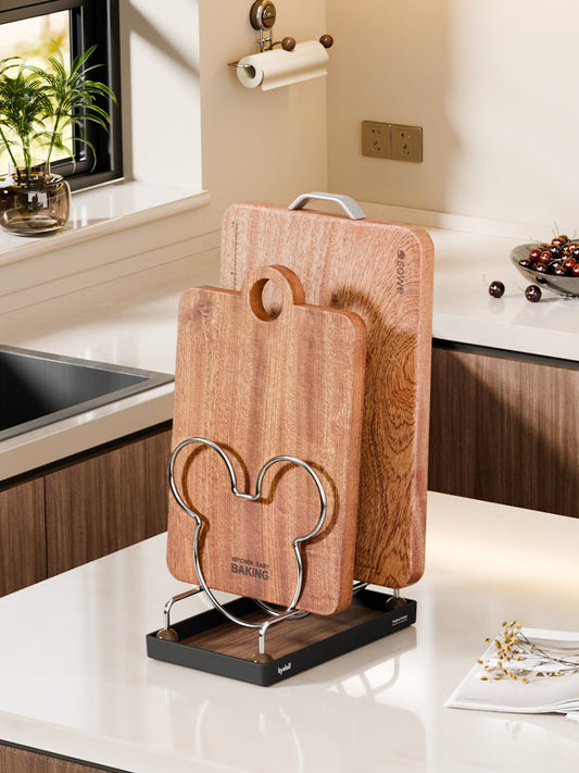 kitchen cutting board rack, household cutting board, chopping board placement rack, countertop pot lid storage rack, kitchen special cutting board storage rack