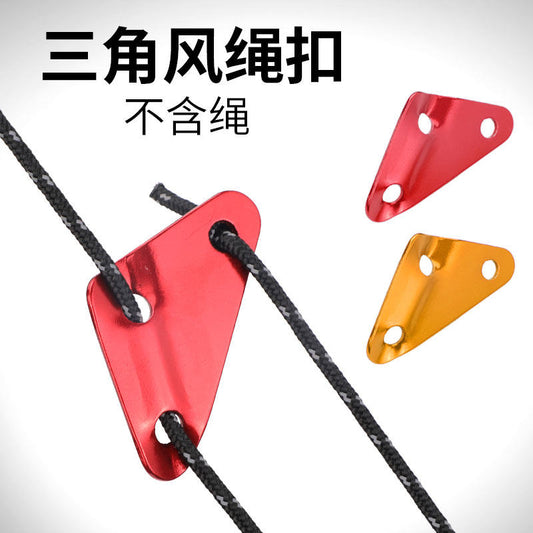 Triangle aluminum alloy wind rope buckle adjustment buckle outside the camping tent canopy pull rope stop slide rope buckle accessories large