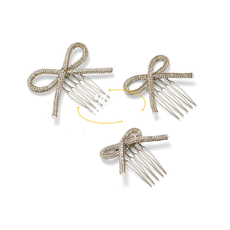 9QW updo style is lightweightless, resin diamond hollow tube hair comb hair accessories are versatile and simple and sweet headdresses