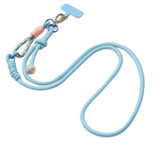 Cross-border one-rope three-purpose splicing crossbody mobile phone lanyard shoulder strap fixed clip halter neck sturdy doll adjustable
