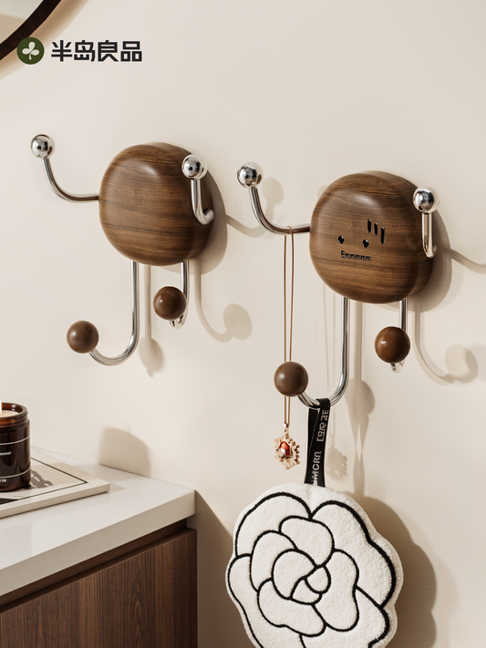 Suction cup hook entrance storage hook creative key hook free of punching strong load-bearing door hanging hook