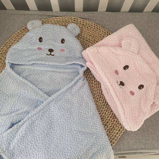 Big children's cloak bath robe children's cloak male and female baby with hooded bath towel baby nap blanket four seasons