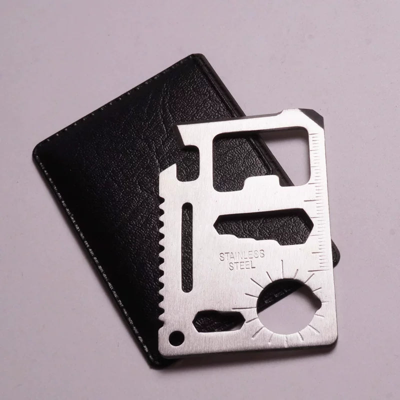 Outdoor mountaineering multi-functional combination tool, camping supplies, credit card card knife card portable tool