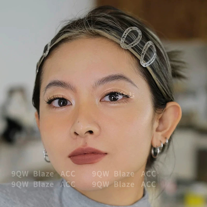 9QW Exotic Style Hollow Flower Oval BB Hairpin Forehead Broken Hairpin Women Simple Fashion Versatile Sweet Cool Style