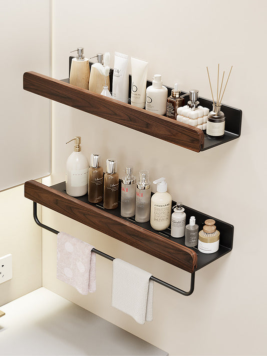 Walnut toilet shelf, antique bathroom toilet, wash basin, washbasin, washbasin, washroom wall, no punch hole